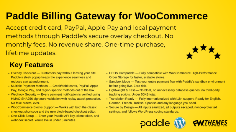 Paddle Billing Gateway for WooCommerce