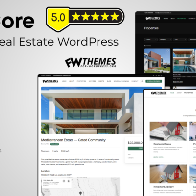 ApexCore Premium Real Estate WordPress Theme