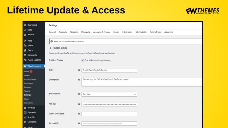Paddle Billing Gateway for WooCommerce ui