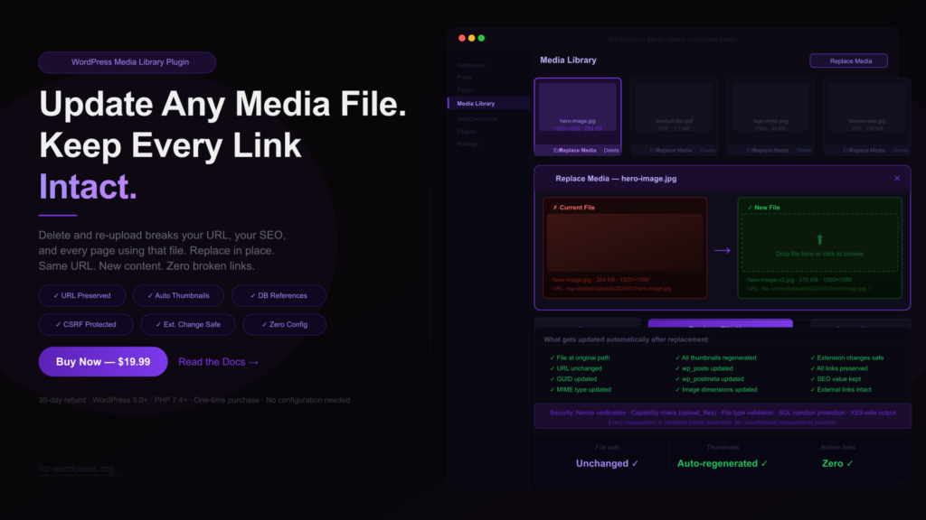 wordpress smart media replacer plugin